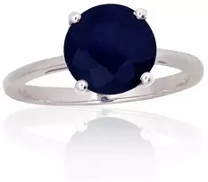 Diamond Sky Jewelry Sidabrinis žiedas su safyrais „Naujoji Klasika II“