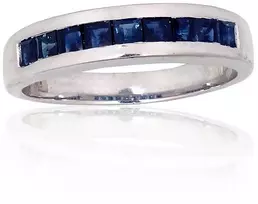 Diamond Sky Jewelry Sidabrinis žiedas su safyrais „Mono“