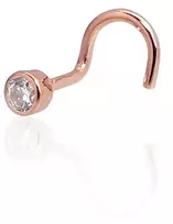 Diamond Sky Jewelry Auksinis nosies auskaras su cirkoniais „Junona II“