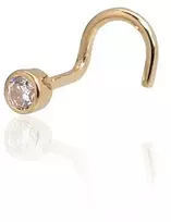 Diamond Sky Jewelry Auksinis nosies auskaras su cirkoniais „Junona“