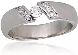 Diamond Sky Jewelry Sidabrinis žiedas su cirkoniais „Tokijas II“