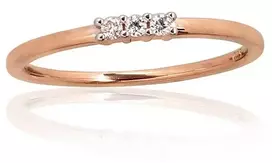 Diamond Sky Jewelry Auksinis žiedas su deimantais „Tokijas XL“