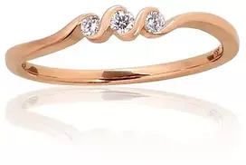 Diamond Sky Jewelry Auksinis žiedas su deimantais „Tokijas XLI“