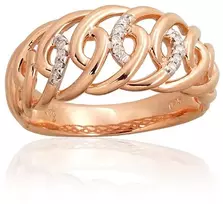Diamond Sky Jewelry Auksinis žiedas su deimantais „Versailles III“