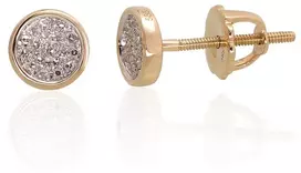 Diamond Sky Jewelry Auksiniai auskarai-vinukai su deimantais „Perfection“