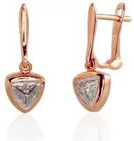 Diamond Sky Jewelry Auksiniai auskarai su deimantais „Alana“