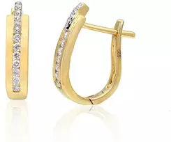 Diamond Sky Jewelry Auksiniai auskarai su deimantais „Artemis“