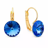 Diamond Sky Jewelry Auskarai „Clarice II (Sapphire)“ su Swarovski® kristalais
