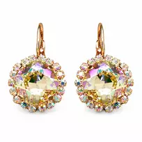 Diamond Sky Jewelry Auskarai „Glare III (Luminous Žalias)“ su Swarovski® kristalais