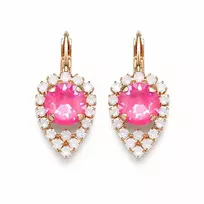 Diamond Sky Jewelry Auskarai „Diva (Lotus Rožinė DeLite)“ su Swarovski® kristalais