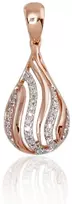 Diamond Sky Jewelry Auksinis pakabukas su deimantais „Golden Drop“