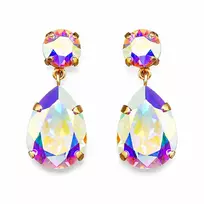 Diamond Sky Jewelry Auskarai „Crystal Drop IV (Aurora Borealis)“ su Swarovski® kristalais