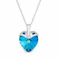 Diamond Sky Jewelry Sidabrinis pakabukas „Cupid (Bermuda Mėlyna)“ su Swarovski® kristalais