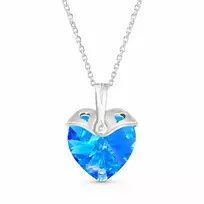 Diamond Sky Jewelry Sidabrinis pakabukas „Cupid (Aquamarine AB)“ su Swarovski® kristalais