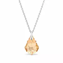 Diamond Sky Jewelry Sidabrinis pakabukas „Baroque V (Golden Shadow)“ su Swarovski® kristalais