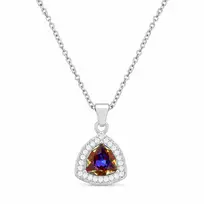 Diamond Sky Jewelry Sidabrinis pakabukas „Elemental Magic (Volcano)“ su Swarovski® kristalais