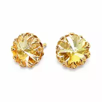 Diamond Sky Jewelry Auskarai „Vintage (Golden Shadow)“ su Swarovski® kristalais