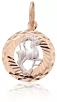Diamond Sky Jewelry Auksinis zodiako ženklo pakabukas „Ožiaragis IV“