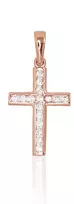 Diamond Sky Jewelry Auksinis kryželis su cirkoniais „Klasika Gold XVIII“