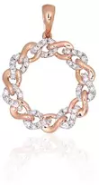 Diamond Sky Jewelry Auksinis pakabukas su deimantais „Omega“