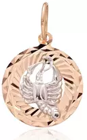 Diamond Sky Jewelry Auksinis zodiako ženklo pakabukas „Vėžys V“