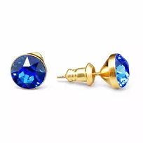 Diamond Sky Jewelry Auskarai „Classic (Sapphire)“ su Swarovski® kristalais