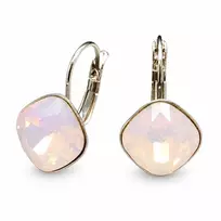 Diamond Sky Jewelry Auskarai „Glare IV (Rose Vanduo Opal)“ su Swarovski® kristalais