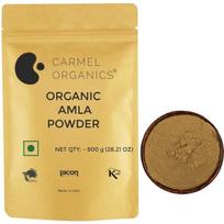CARMEL ORGANICS Amlos vaisių milteliai | 800 gramų(Pakuotėje 1 vnt) | Sertifikuotas Jaivik Bharat | Indijos agrastai | Malanelli, Amalakkamu, Usirikai milteliai 800GM