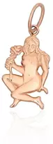 Diamond Sky Jewelry Auksinis zodiako ženklo pakabukas „Mergelė V“