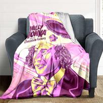 1 vnt. Willy Wonka, Šokolado fabrikas Antklodė Lengva flanelinė pledas Sofai, Lovai, Kelionėms, Stovyklavimui, Svetainei, Biurui, Sofa, Kėdei Ir Lovai 80x120cm pink