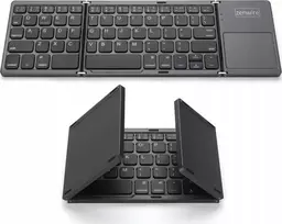 Zenwire belaidė Bluetooth 5.0 klaviatūra, sulankstoma, nešiojama, skirta planšetei, SLIM, tyli, WLK-61