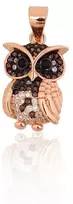 Diamond Sky Jewelry Sidabrinis pakabukas su cirkoniais „Owlet“