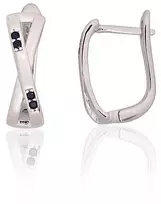 Diamond Sky Jewelry Sidabriniai auskarai su cirkoniais „X - Factor II“