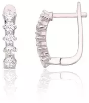 Diamond Sky Jewelry Sidabriniai auskarai su cirkoniais „Confetti III“