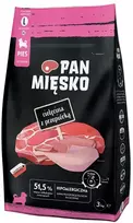Ponas Mięsko Sausas maistas šuniukui Veršiena su putpele (šuniukas) traškučiai L 3kg