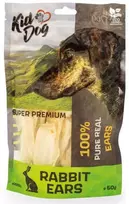 KIDDOG 100% natūralios triušių ausys 50g