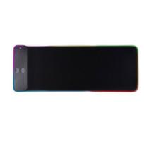 LED Large Gaming Mouse Pad Extended Soft LED Mouse Pad Nonslip Rubber Base Water Resist Keyboard Pad Computer Mousepad black