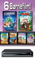Soul Media 6 vaikų filmai ir Denverio DVD grotuvas – (DVD)