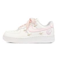 Nike Air Force 1 Abrasion Resistant Low top Skateboard Shoes Women's Cherry Blossom Pink FV3654-111(Team74-) 37.5 white