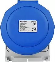 Vandeniui atsparus kombinuotas antpaviršinis lizdas 32A; IP67; Hand Pro
