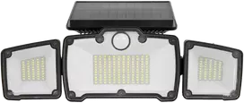 „Hand Light“ sieninis šviestuvas su saulės baterija 3x panelis 218 LED su pulteliu, judesio ir sutemos jutikliu – 4 W; 500 lm – IP65
