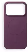 Oem dėklas, skirtas iPhone 17 Pro / 18 Pro, silikoninis Mag dangtelis, suderinamas su MagSafe (didelė anga), tamsios vyšninės spalvos