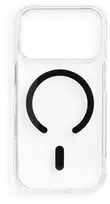 Oem dėklas, skirtas iPhone 18 Pro / 17 Pro Drop Glue Colorful Ring Mag dangtelis, suderinamas su MagSafe, juodas