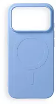 Oem dėklas, skirtas iPhone 17 Pro / 18 Pro, silikoninis, su MagSafe (didelė anga), šviesiai mėlynas