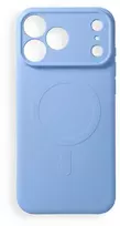 Oem dėklas, skirtas iPhone 18 Pro Max / 17 Pro Max, silikoninis, su MagSafe suderinamumu (kameros apsauga), šviesiai mėlynas