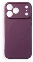 Oem dėklas iPhone 18 Pro Max / 17 Pro Max iš silikono su Mag dangteliu, suderinamas su MagSafe (kameros apsauga), bordo spalvos
