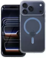 Dėklas Oem Case for iPhone 18 Pro Max / 17 Pro Max Drop Glue Colorful Ring Mag Cover suderinamas su MagSafe šviesiai mėlynas