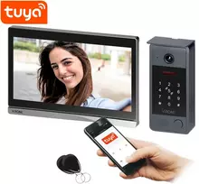 Orno Sain, nuosavo namo vaizdo domofono rinkinys, 4 laidų, 10", Wi-Fi, jutiklinis ekranas, Full HD, RFID, kodų rinkiklis