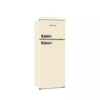 ETA Šaldytuvas | ETA253390040EN Storio Retro | Energy efficiency class E | Free standing | Height 148.2 cm | Double Door | Šaldytuvas net capacity 170 L | Šaldiklis net capacity 45 L | 38 dB | rusvai gelsvas