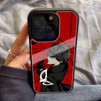 P-Persona 5 Phone Case Black Hard Plastic Phone Case For Iphone 17 Air 16 15 14 13 12 11 Pro Max PC TPU Ins Case iPhone 17 Pro black